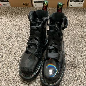 Dr Martens Molly Rainbow Patent